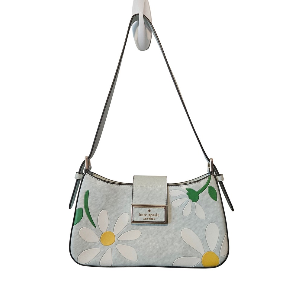 Kate Spade New York Reegan Day Tripper Small Shoulder Bag Crystal Blue Daisy